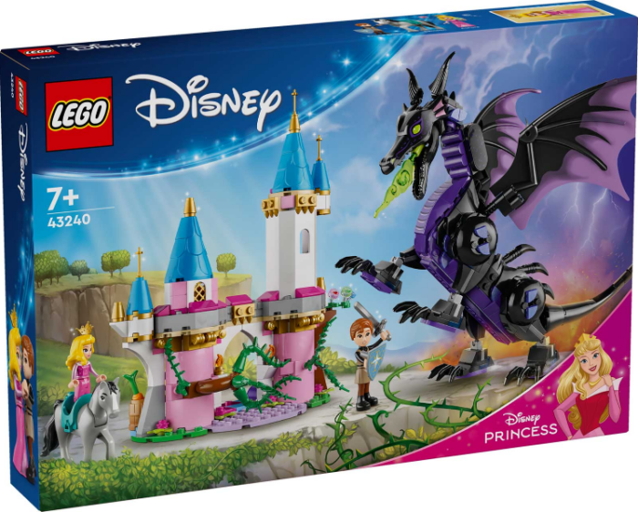 Maleficent's Dragon Form and Aurora's Castle