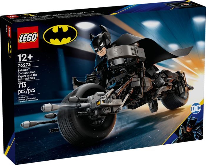 Batman Construction Figure and the Bat-Pod Bike