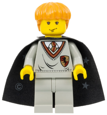 Ron Weasley - Gryffindor Shield Torso, Black Cape with Stars