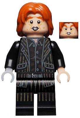 Peter Pettigrew "Wormtail" - Black Suit, Light Bluish Gray Right Hand