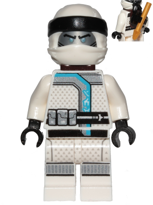 Zane - Sons of Garmadon, Clip and Harpoon on Back