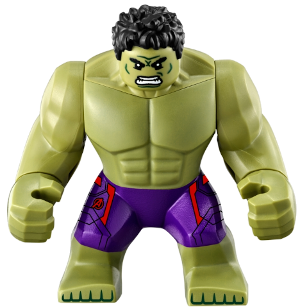 Hulk - Giant, Dark Purple Pants with Avengers Logo Missing arms