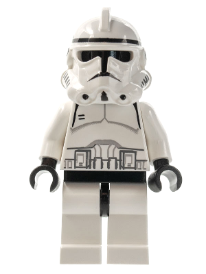 Clone Trooper "Phase 2" - Black Head, Continuous Mouth