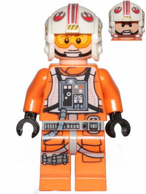 Luke Skywalker "Pilot, Printed Legs, Visor Up / Down"