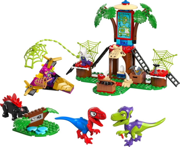 LEGO Marvel Spidey and Gobby's Raptor Battle at Tree House HQ 11200