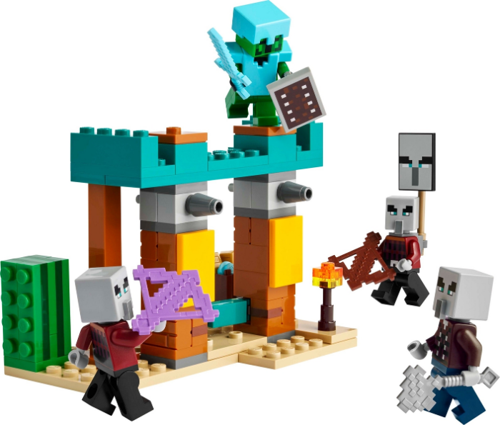 LEGO Minecraft The Illager Desert Patrol Toy Figures and Building Playset 21267