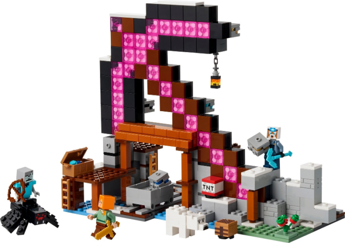 LEGO Minecraft The Pickaxe Mine Kids' Building Toy 21277