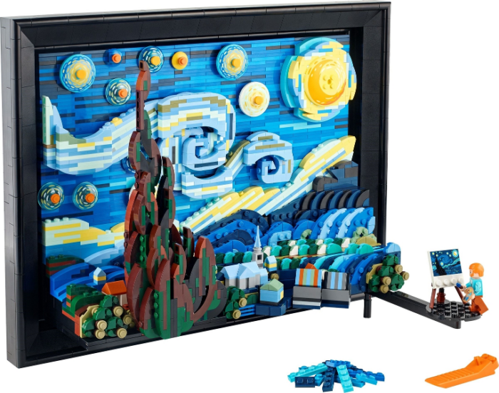 LEGO Ideas Vincent Van Gogh The Starry Night - 3D Puzzle Building Set for Adults 21333