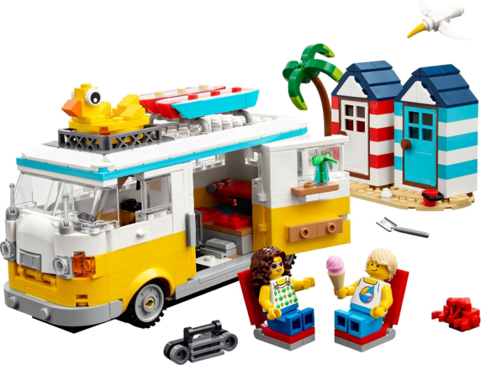 Lego Creator Beach Camper Van 31138 Building Toy Set, 556 Pieces