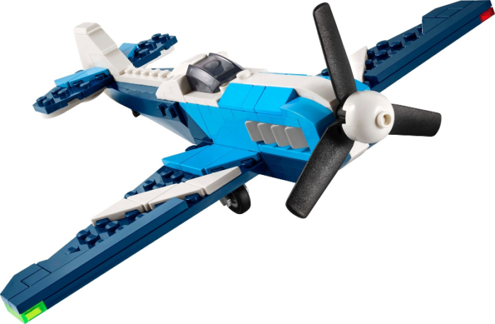 LEGO Creator 3 in 1 Aircraft Race Plane Building Toy with 3 Options Fighter Jet 31160