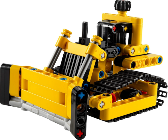 LEGO Technic Heavy-Duty Bulldozer Building Set Kids’ Construction Toy Vehicle 42163