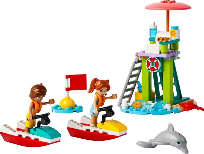 LEGO Friends Beach Water Scooter Lifeguard Toy Building Set for Kids Beach Toy 42623