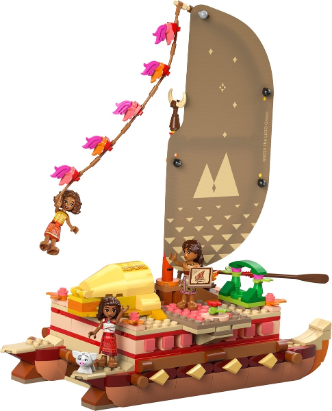 LEGO Disney Moana’s Adventure Canoe Fantasy Toy Boat Building Set 43270