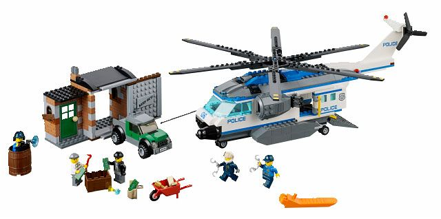 LEGO City Police Helicopter Surveillance Building Set 60046