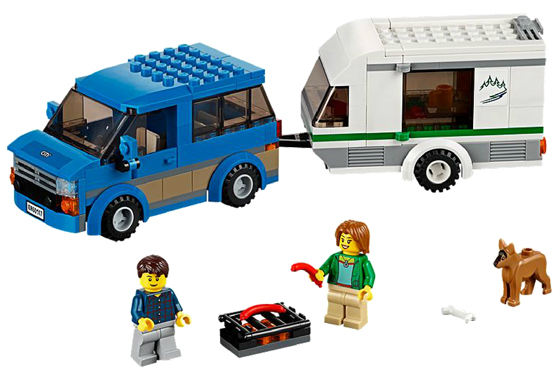 LEGO City Great Vehicles Van & Caravan 60117