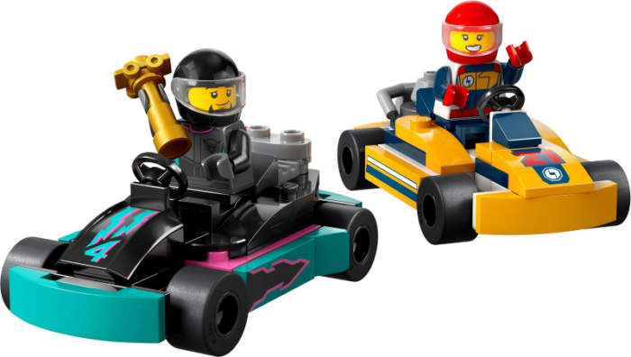 LEGO City Go-Karts and Race Drivers Toy Set for Kids 60400