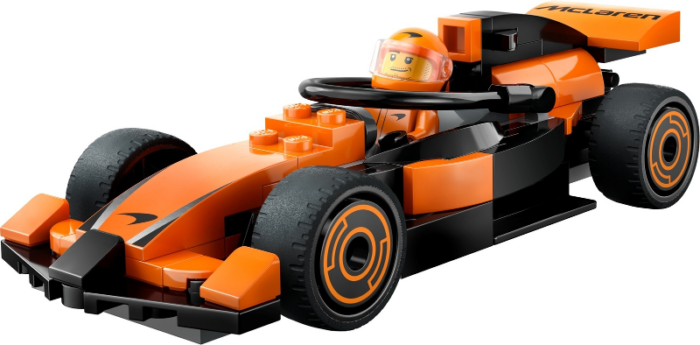 LEGO City F1 Driver with McLaren Race Car Model Racing Playset 60442