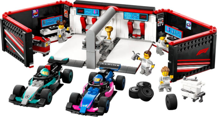 LEGO City F1 Garage & Mercedes-AMG & Alpine Cars 60444