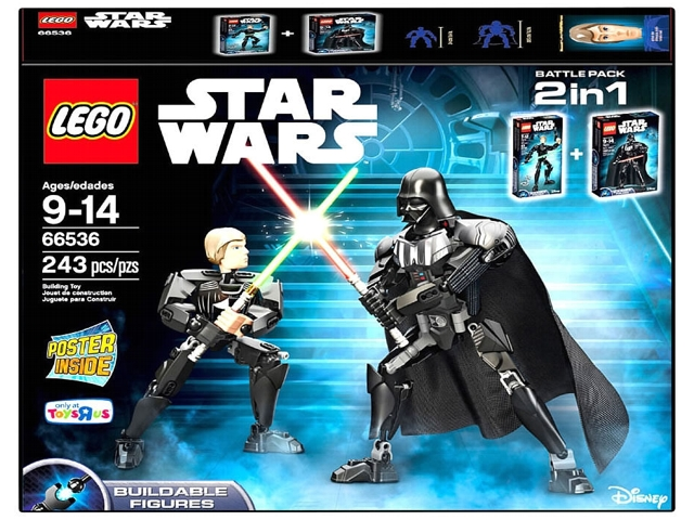 Star Wars Luke Skywalker & Darth Vader Set LEGO 66536