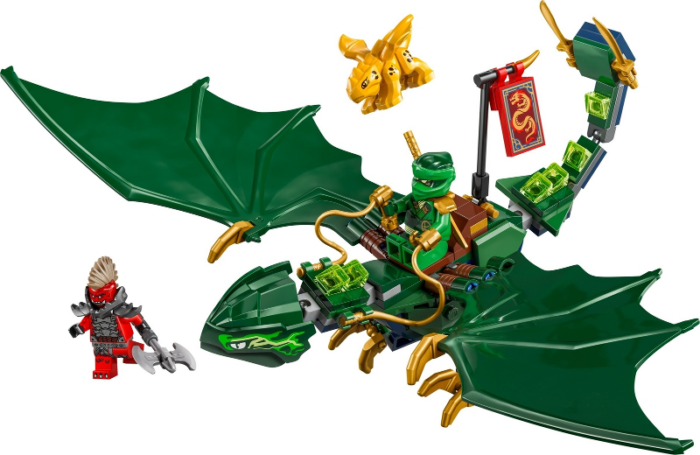 LEGO NINJAGO Lloyd's Green Forest Dragon Pretend Play Building Toy 71829