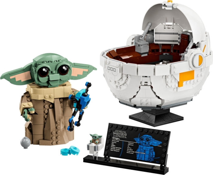 LEGO Star Wars The Mandalorian: Grogu with Hover Pram Buildable Toy Figure 754 75403