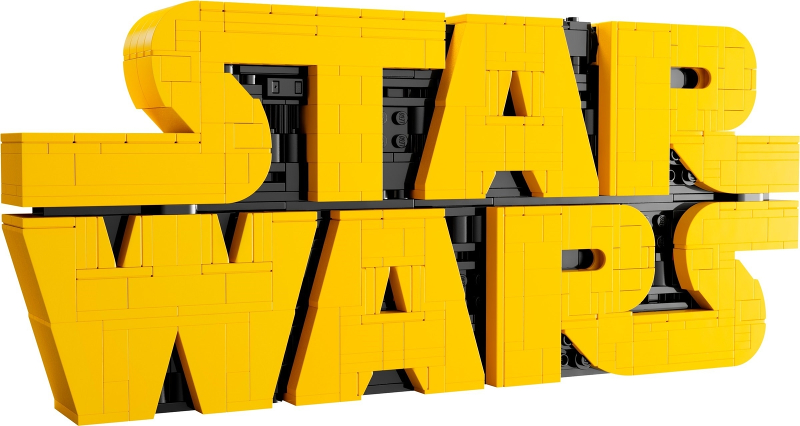 LEGO Star Wars Brick-Built Star Wars Logo, Collectible Building Kit 75407