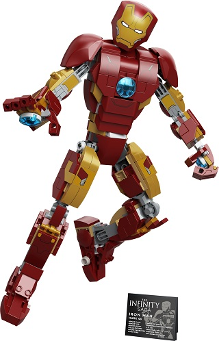 LEGO Marvel Iron Man Figure 76206 Collectible Buildable Toy Kids Bedroom Displa