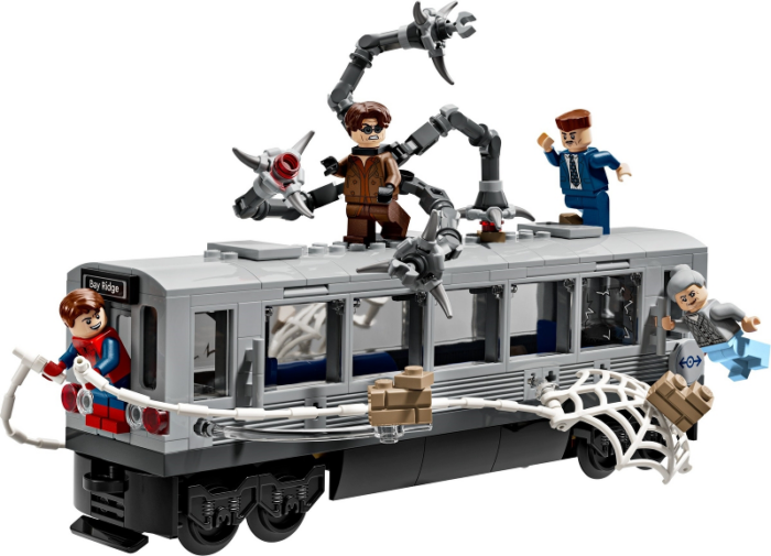 LEGO Marvel Spider-Man vs Doc Ock Subway Train Scene Building Set 76321