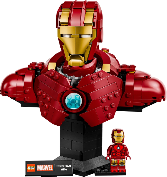 LEGO Marvel Iron Man MK4 Bust Building Kit for Adults 76327