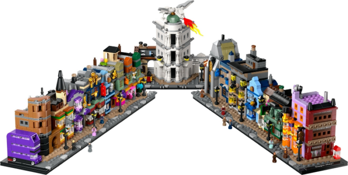 LEGO Harry Potter Diagon Alley Wizarding Shops Collectible Building Set 76444