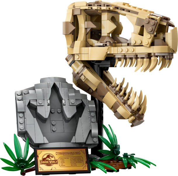 LEGO Jurassic World Dinosaur Fossils: T. rex Skull Dino Toy for Boys and Girls 76964