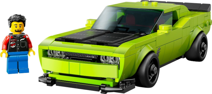 LEGO Speed Champions Dodge Challenger SRT Hellcat Sports Car Building Toy - Fath 77237