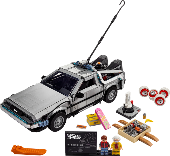 LEGO Back to the Future Time Machine 10300 Toy Building Kit for Adults (1,856