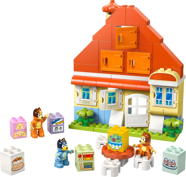 LEGO DUPLO Bluey: Bluey’s Family House with Memory Game 10459