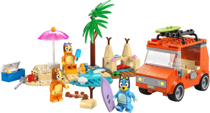 LEGO Bluey: Bluey’s Beach & Family Car Trip Building Set 11202