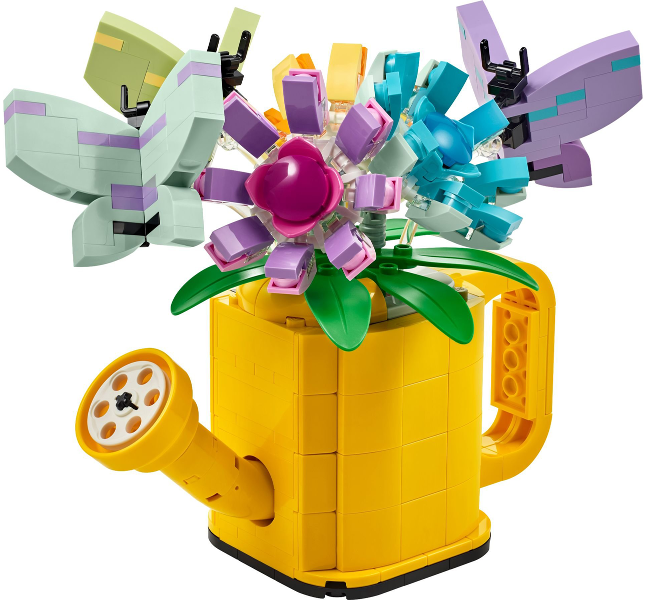 LEGO Creator 3 in 1 Flowers in Watering Can Building Toy Set - Fun Creative Act 31149