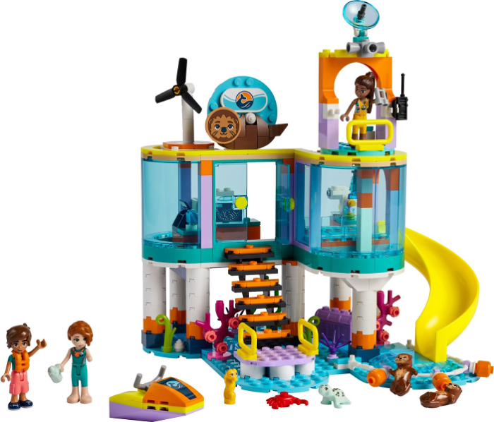 LEGO Friends Sea Rescue Center Building Toy for Kids Includes Animal Toy Figure 41736