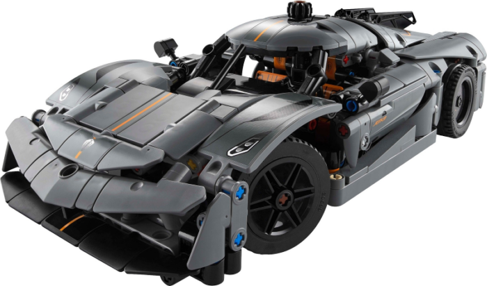 LEGO Technic Koenigsegg Jesko Absolut Gray Hypercar Sport Car Building Toy 42173