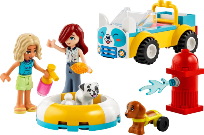LEGO Friends Dog Grooming Car Toy Building Toy for Kids Who Love Animals and Na 42635