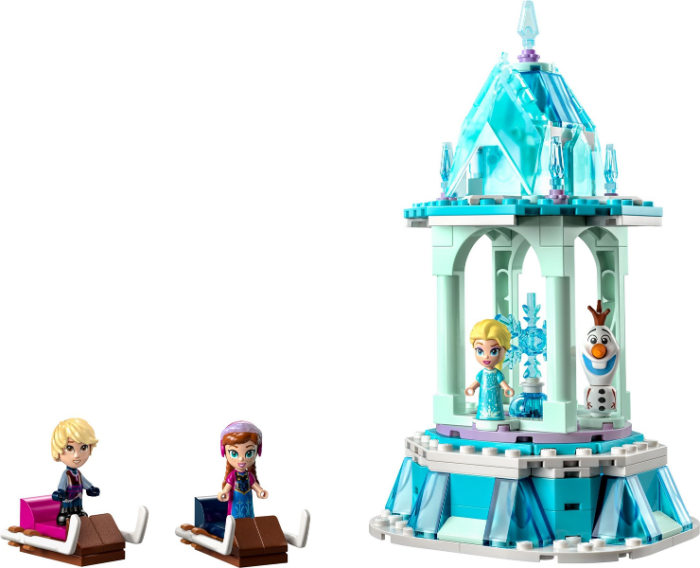 LEGO Disney Frozen Anna and Elsa’s Magical Carousel 43218 Ice Palace Building To