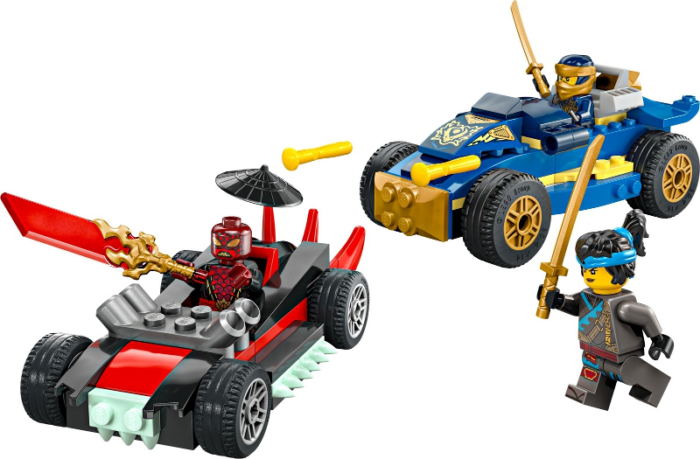 LEGO NINJAGO Rogue vs Drix Race Car Duel 71840