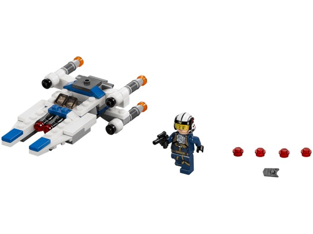 LEGO Star Wars U-Wing Microfighter Interlocking Block Building Set 109 Count 75160
