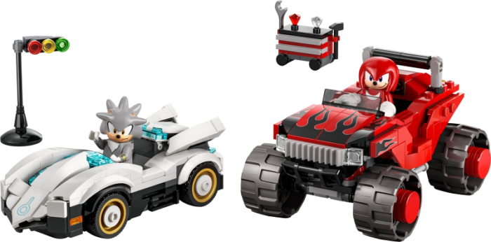 LEGO Sonic the Hedgehog Silver’s Car vs. Knuckles’ Monster Truck 77118